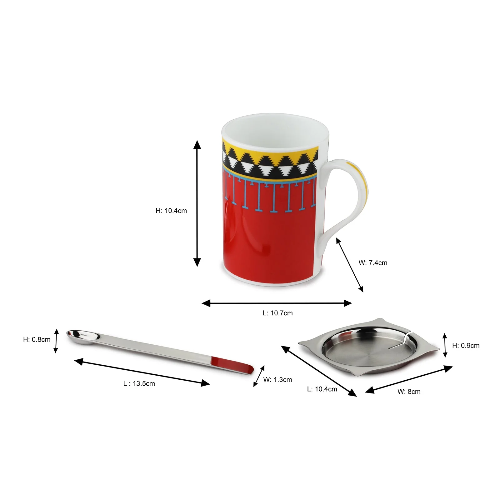 Aladdin Ceramic Mug & Stirrer | Set of 2 - Image 6
