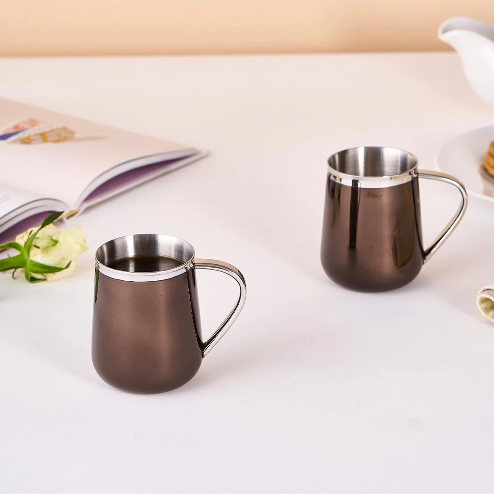 Art Deco Mug | Set of 2 | Bronze - Image 6