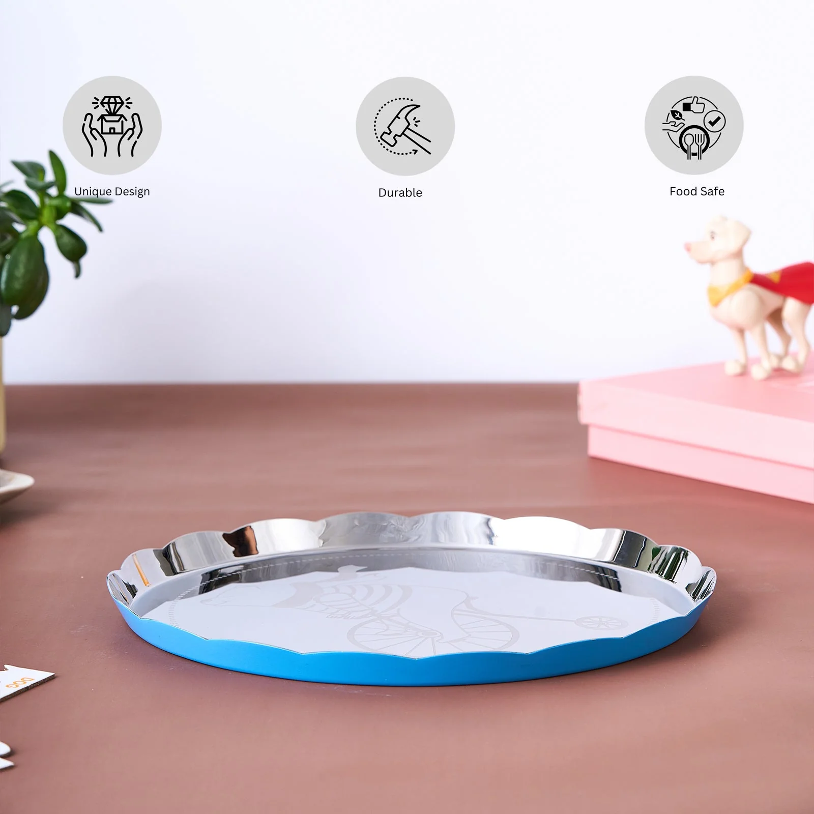 Carnival Thali | Large | Blue - Image 12