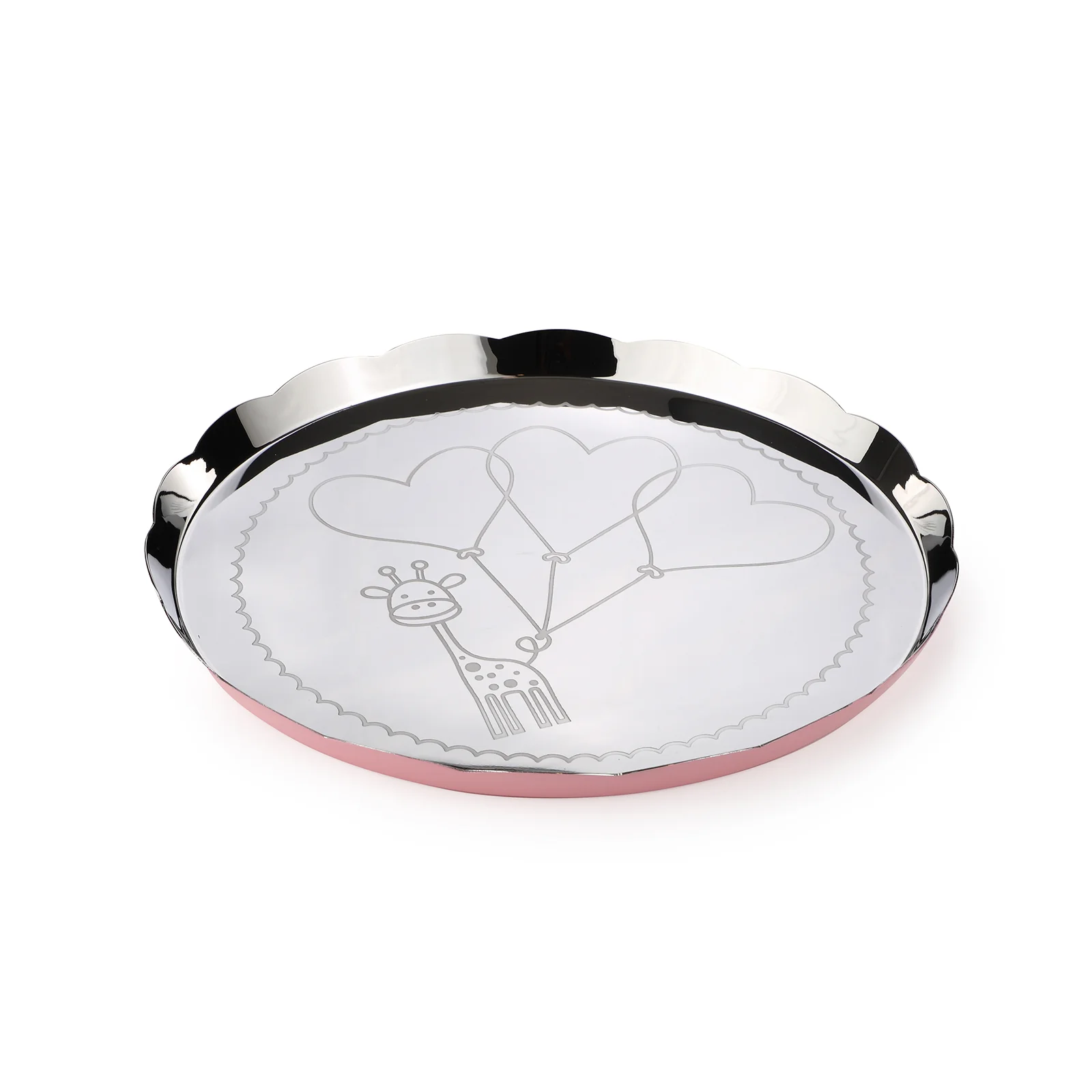 Carnival Giraffe Thali | Large | Pink - Image 2