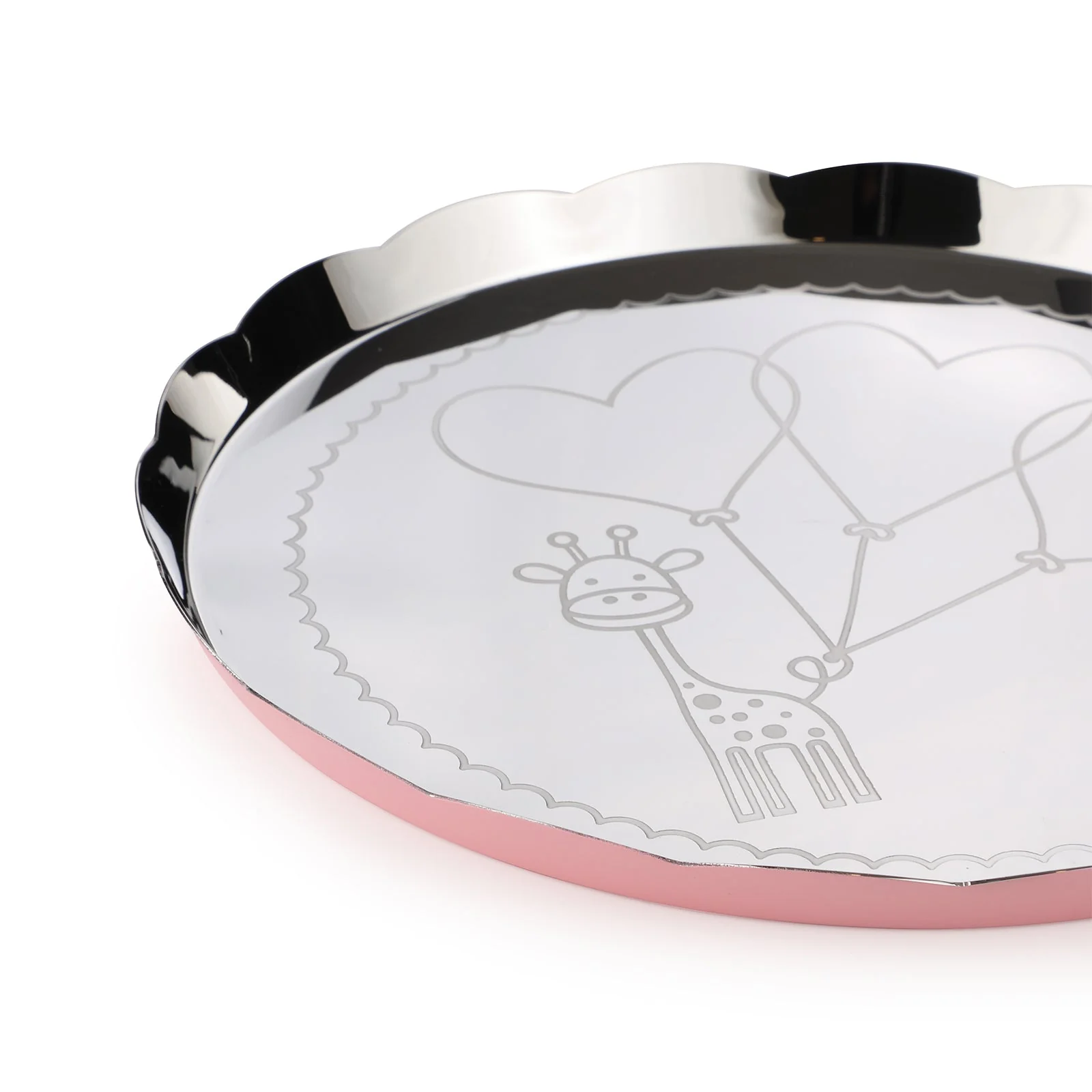 Carnival Giraffe Thali | Large | Pink - Image 6