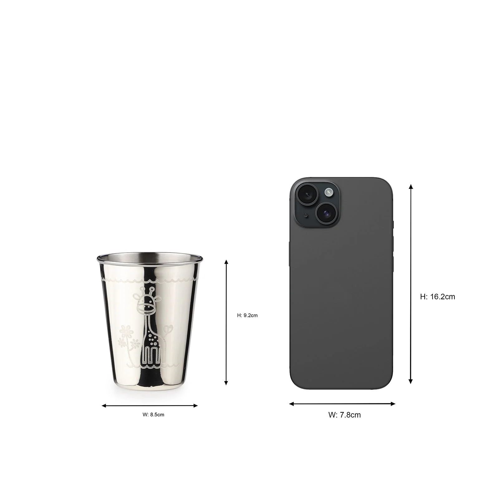 Carnival Giraffe Stainless Steel Tumbler - Image 4