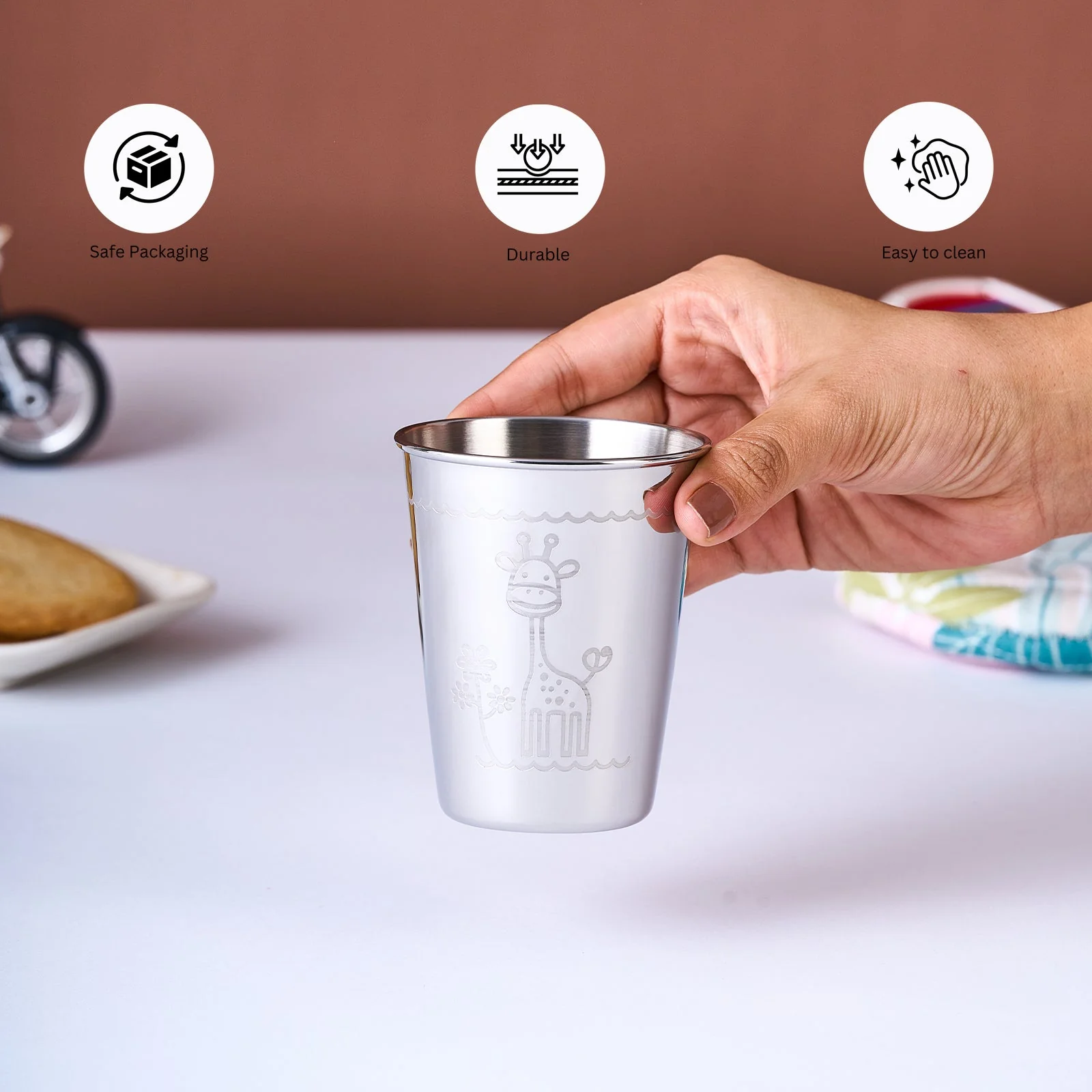 Carnival Giraffe Stainless Steel Tumbler - Image 6