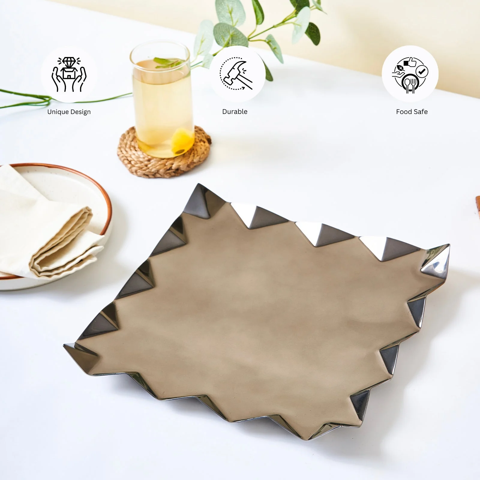 Criss Cross Platter With PU | Medium - Image 7