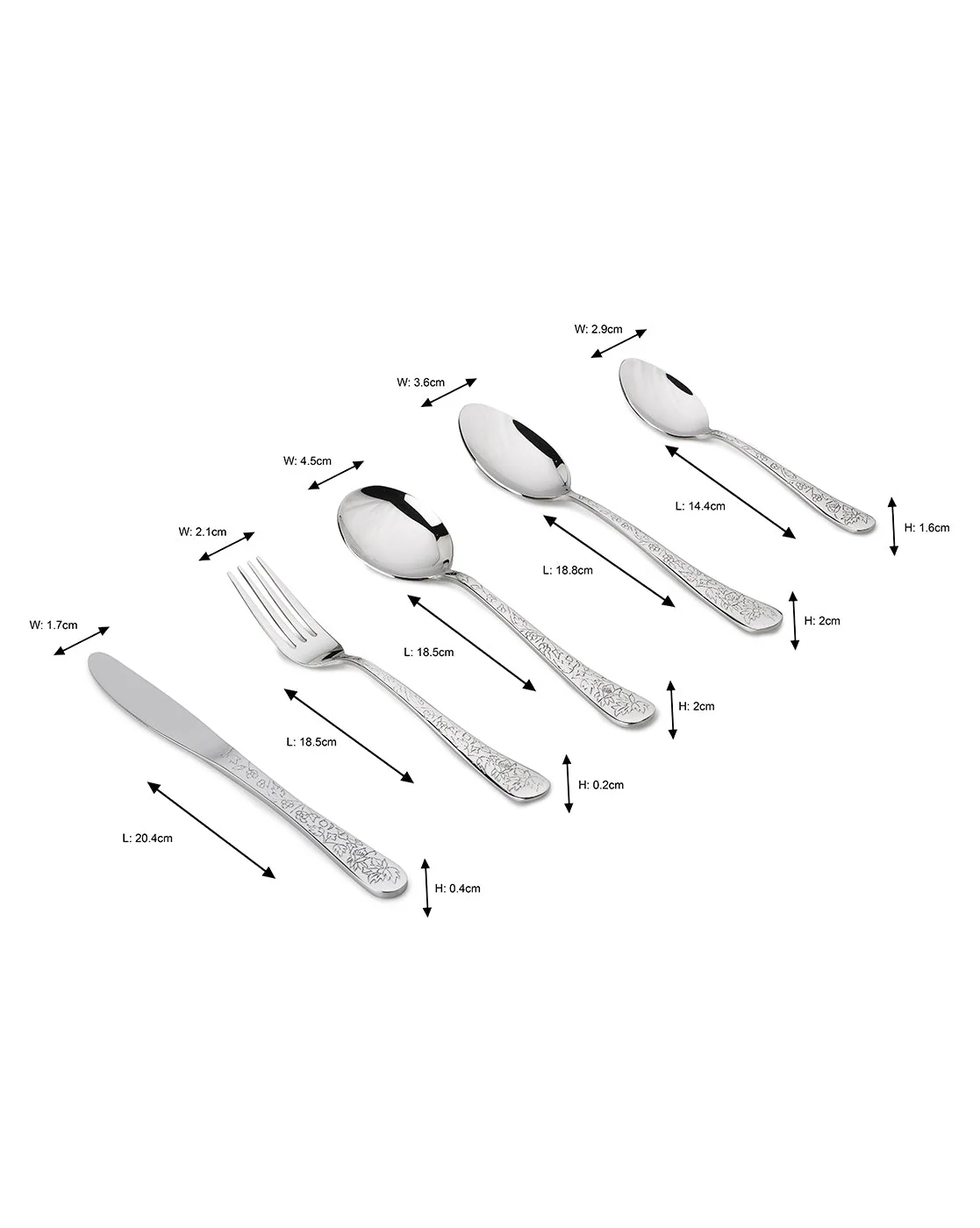 Rose Quartz Cutlery | Set of 30 - Image 3