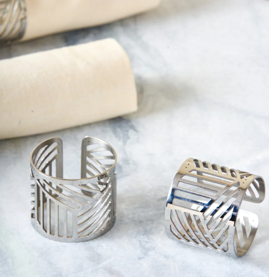 Deco Classic - Linear Napkin Rings - Image 3