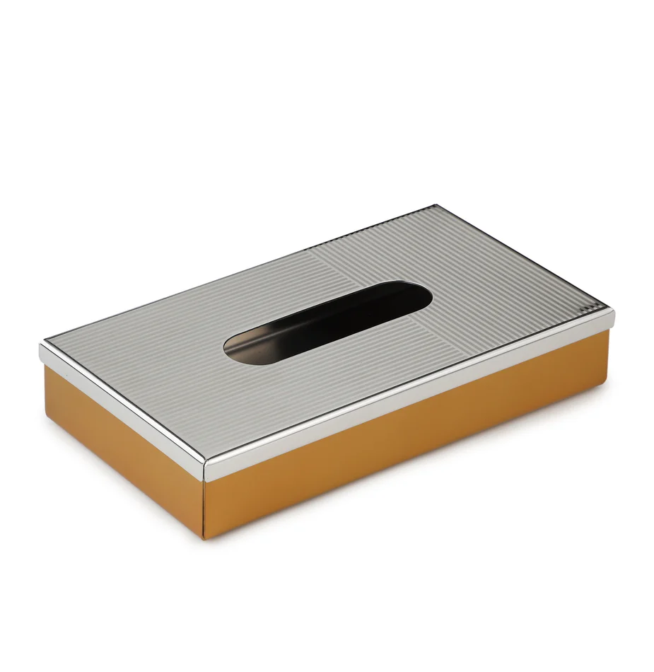 Deco Gold Premium Tissue Box – Stainless Steel - Image 2