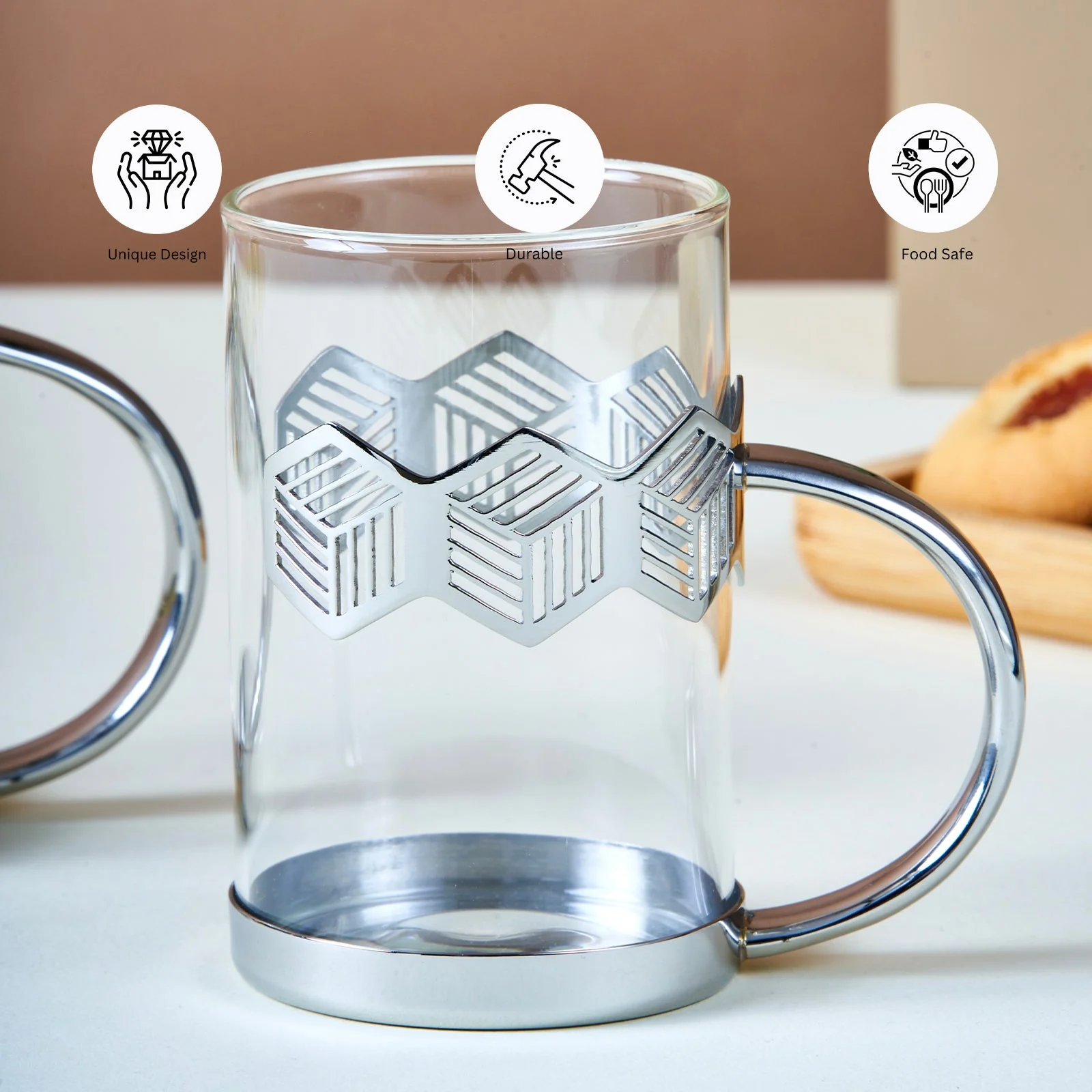 Deco Hexagon Mug | Set of 2 - Image 7