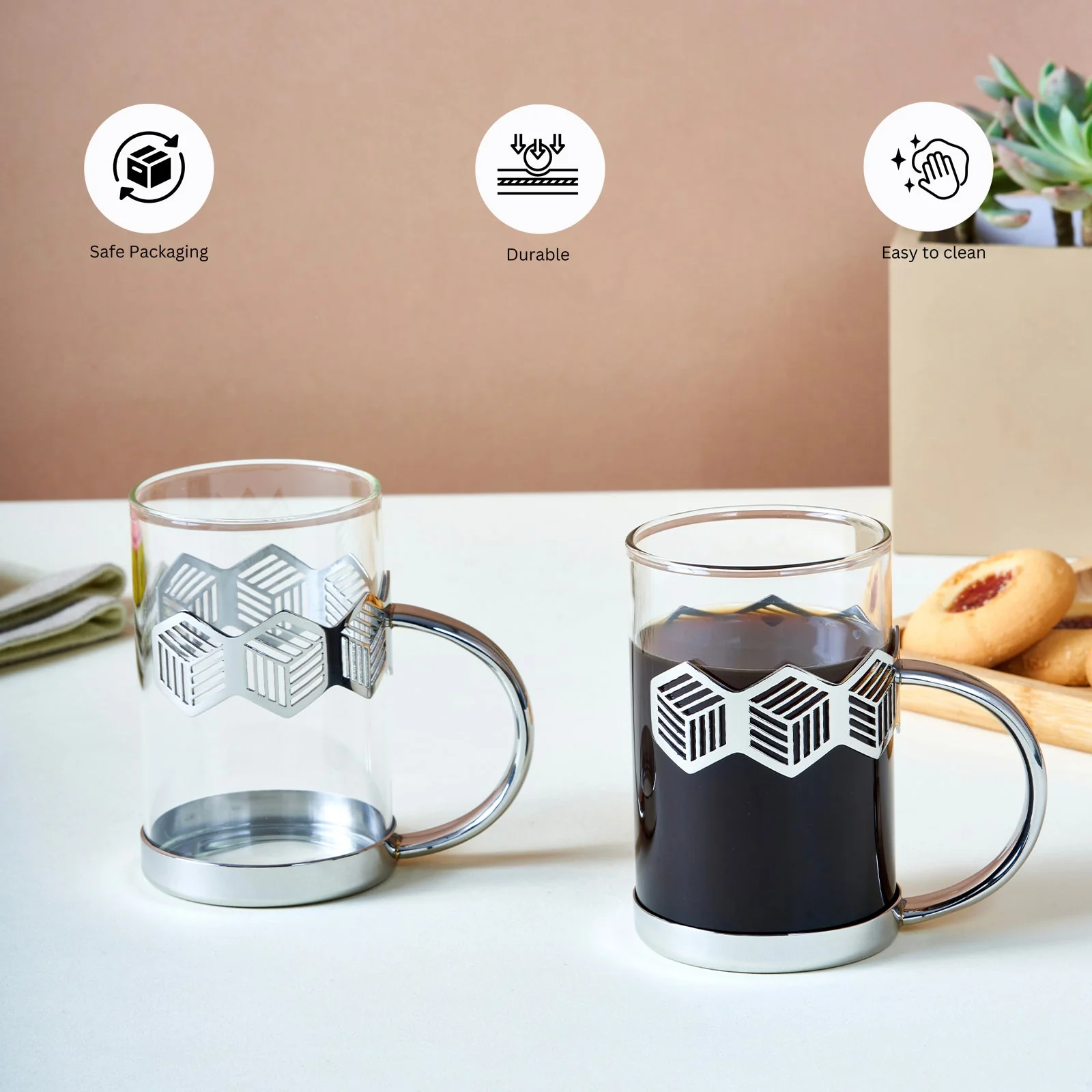 Deco Hexagon Mug | Set of 2 - Image 8