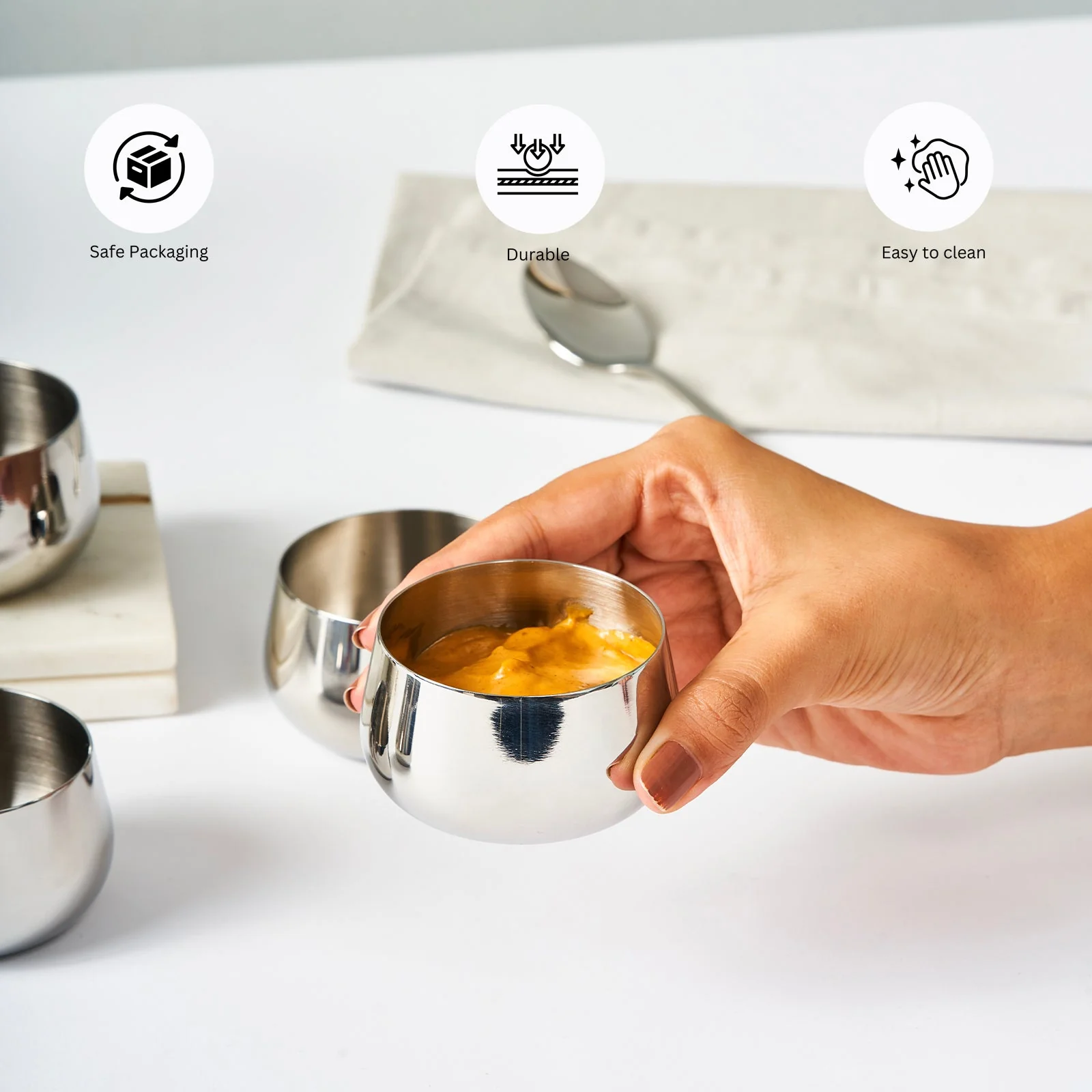 Deco Line Luxury Dinnerware Small Katori | Set of 6 - Image 7