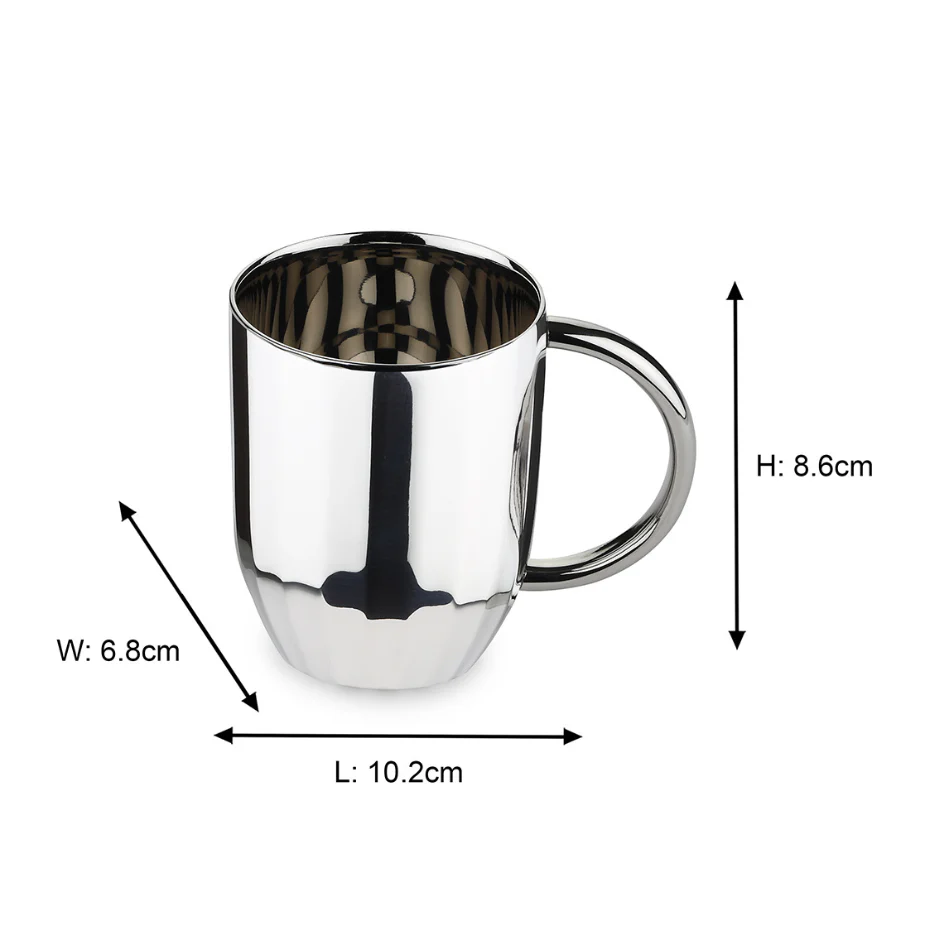 Dome Luxury Stainless Steel Coffee Mugs | Set of 2 - Image 11
