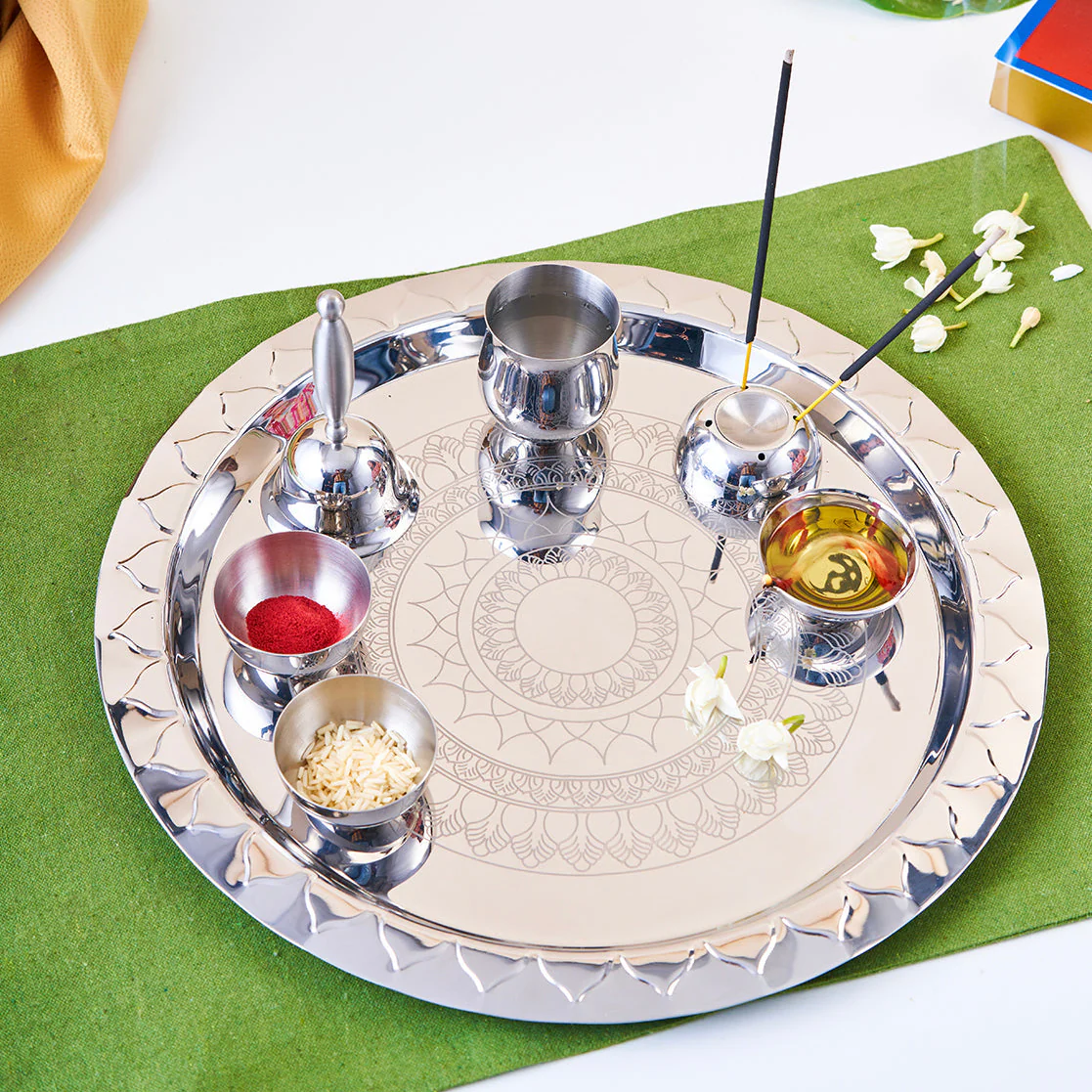 Etching Pooja Thali - Image 4