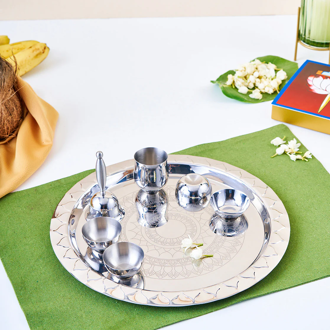 Etching Pooja Thali - Image 6