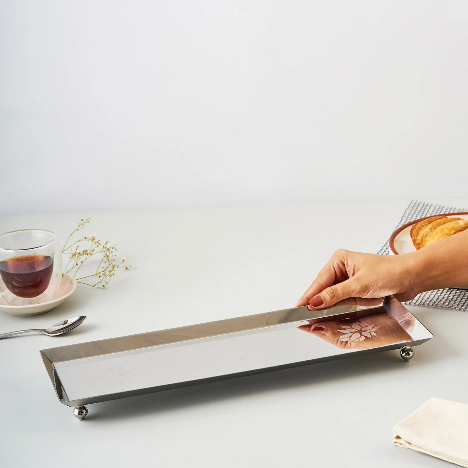 Flower Longish Platter | Large - Image 6