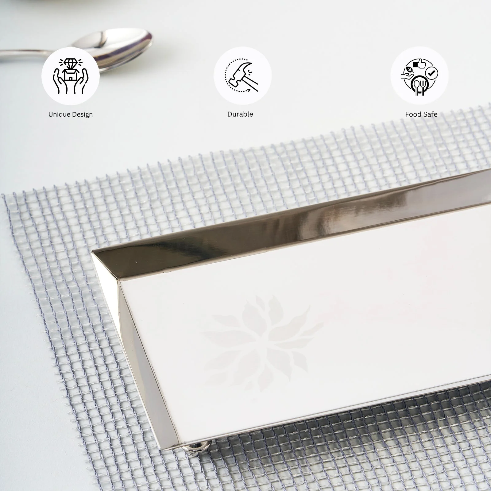 Flower Longish Platter | Large - Image 8