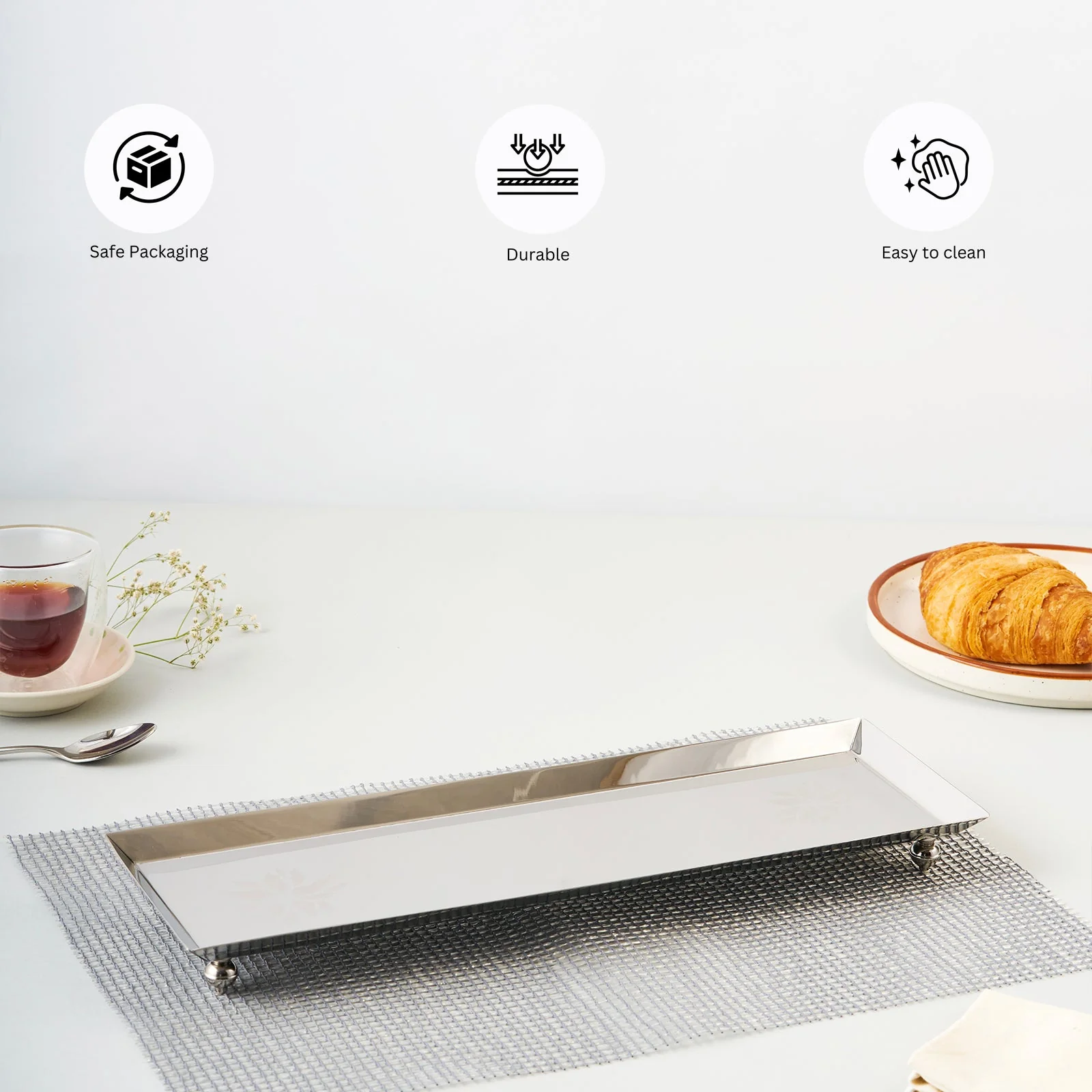 Flower Longish Platter | Large - Image 9