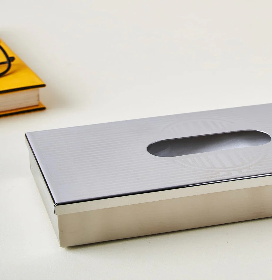 Art Deco Stainless Steel Premium Tissue Box - Image 3