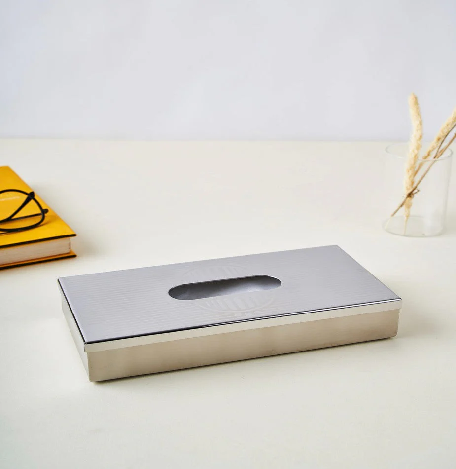 Art Deco Stainless Steel Premium Tissue Box - Image 4