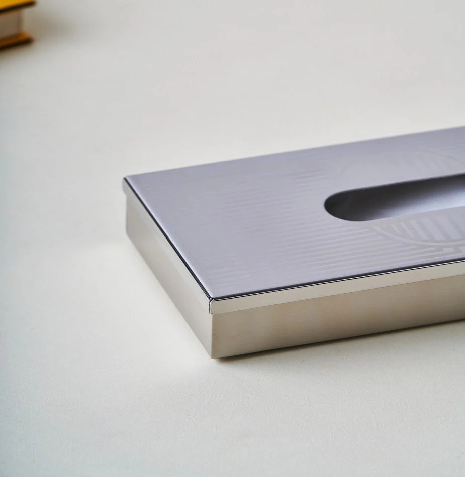 Art Deco Stainless Steel Premium Tissue Box - Image 5