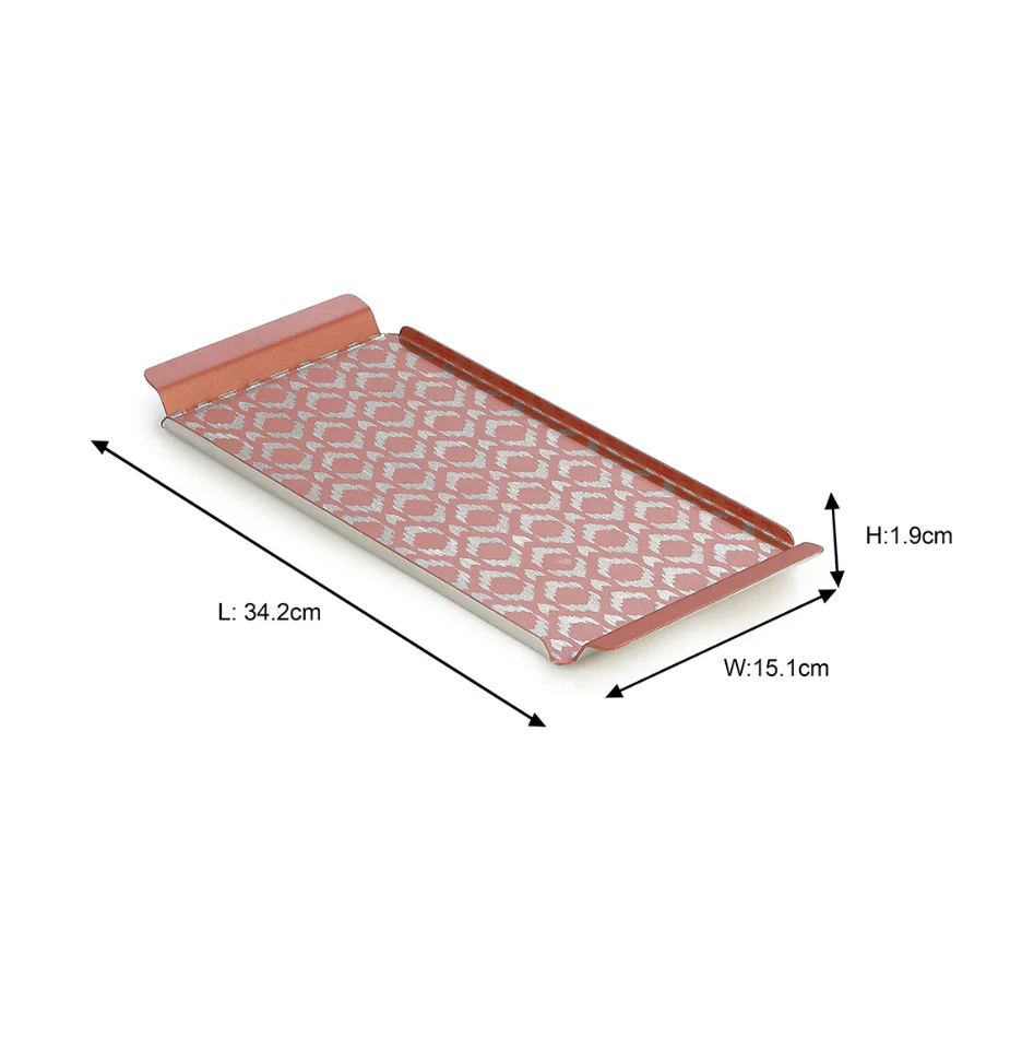 Ikat Serving Tray Pink | Large - Image 12