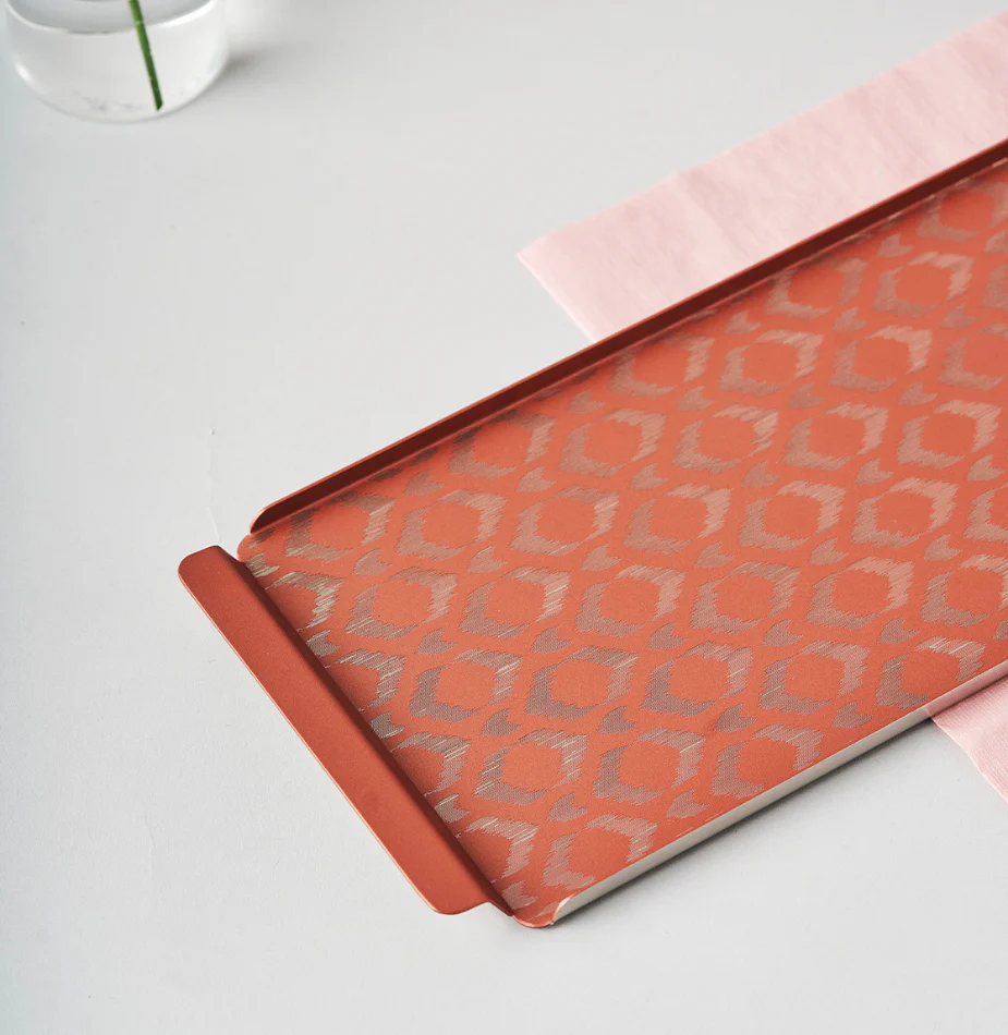 Ikat Serving Tray Pink | Large - Image 3