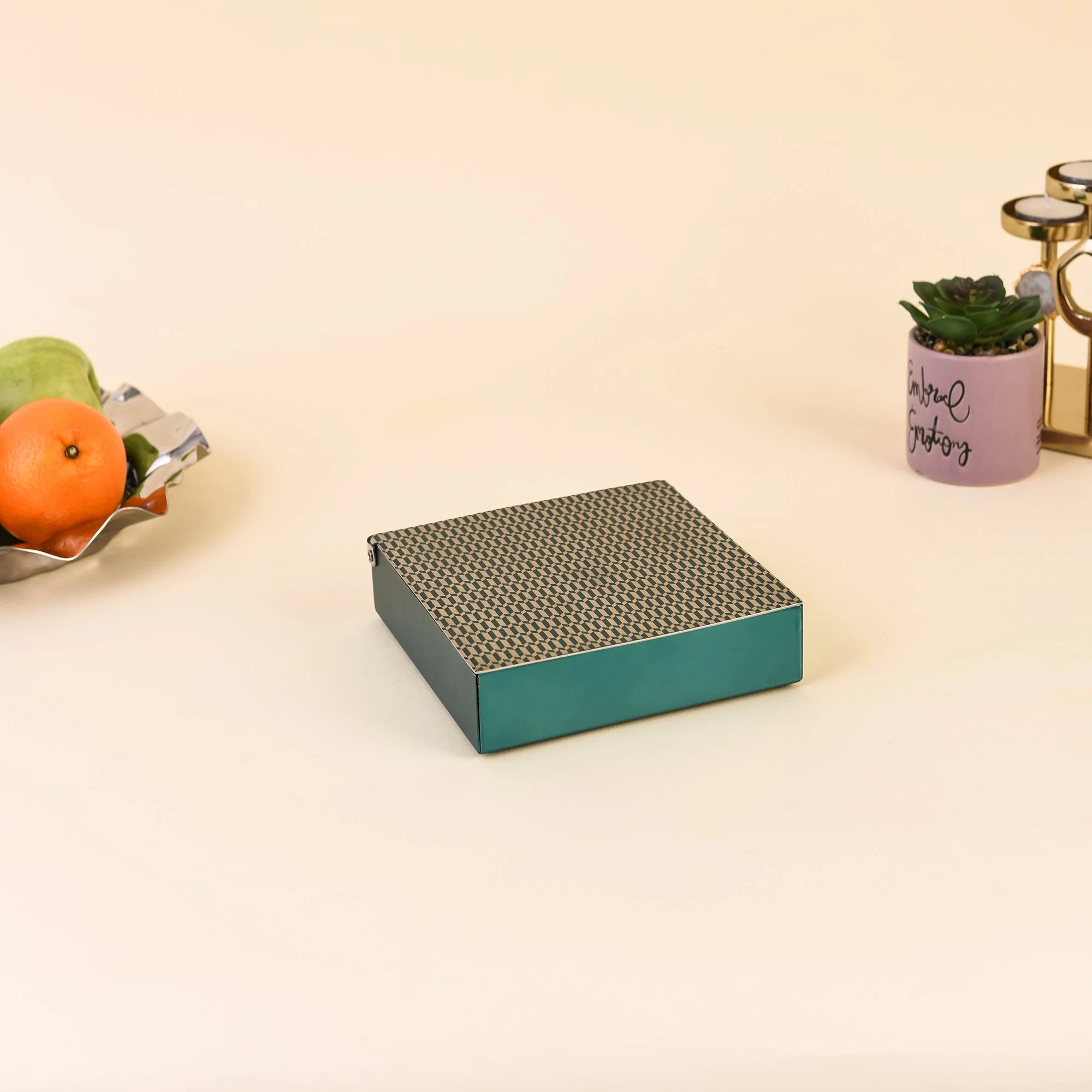 Inline Square Box S | 150X150 | Weave Green - Image 3