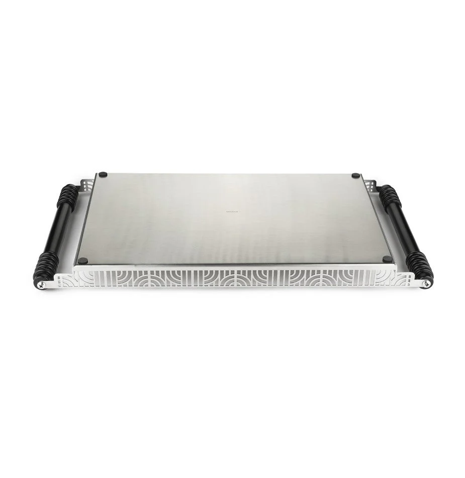 Lattice Designer Serving Tray with Wooden Handles - Image 3