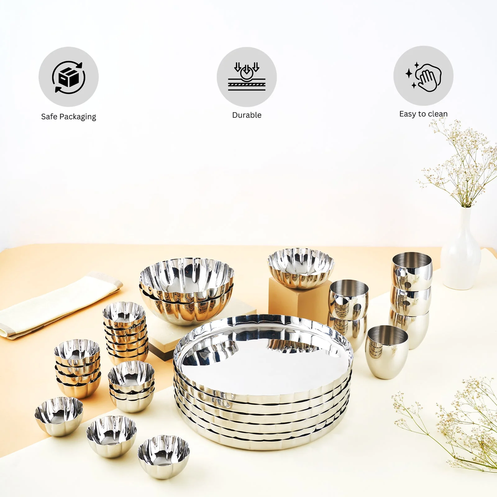 Mushroom Collection Luxury Dinner Set | Set of 33 - Image 6