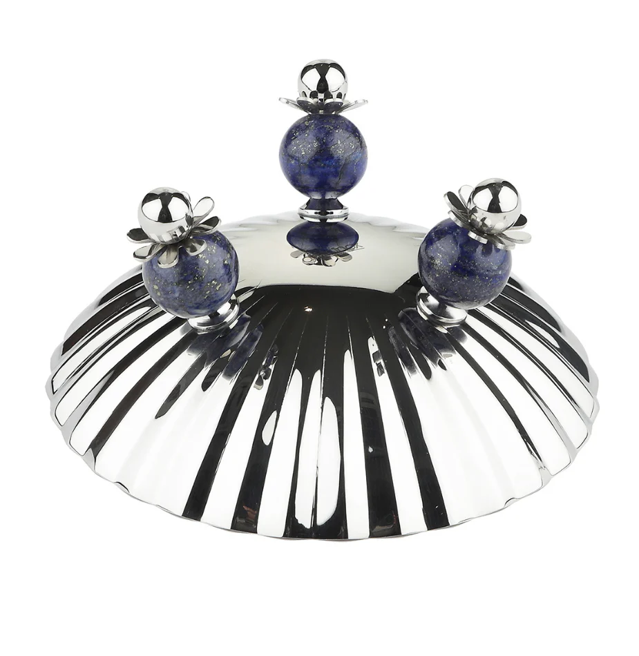 Poppy Nut Bowl with Lapiz Lazuli Stone - Image 6