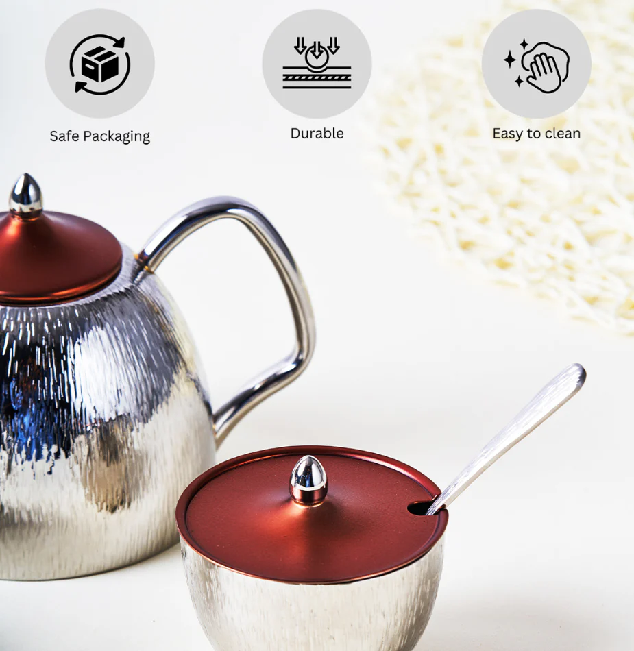 Renaissance Tea Set For Everyday | Rust - Image 8