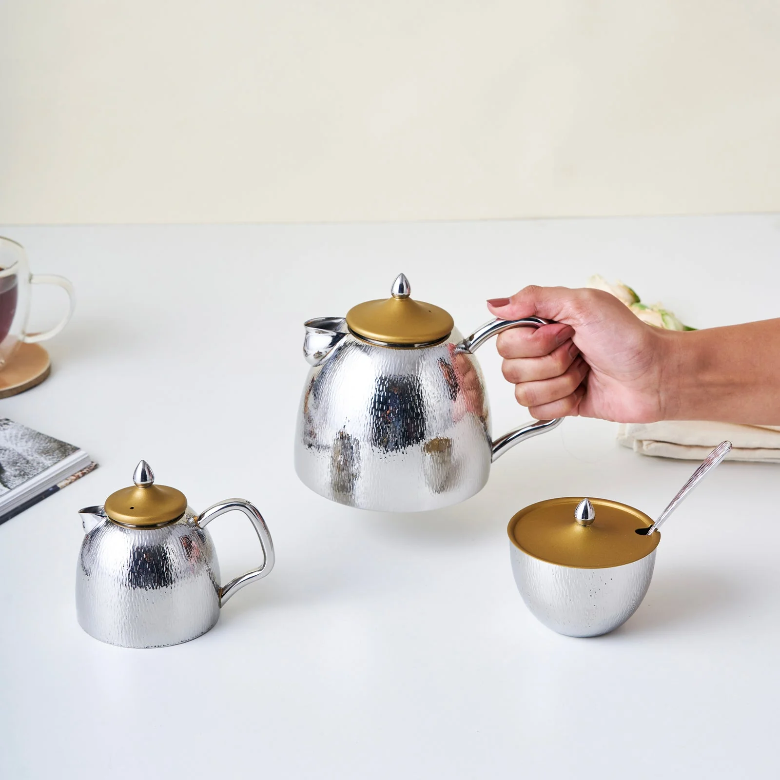 Rainessance Tea Set For Everyday | Gold - Image 3