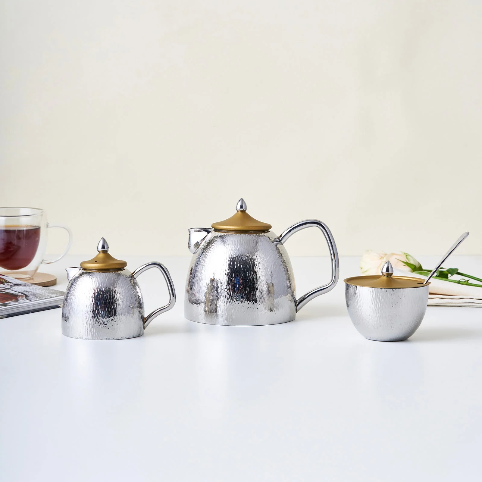 Rainessance Tea Set For Everyday | Gold - Image 5