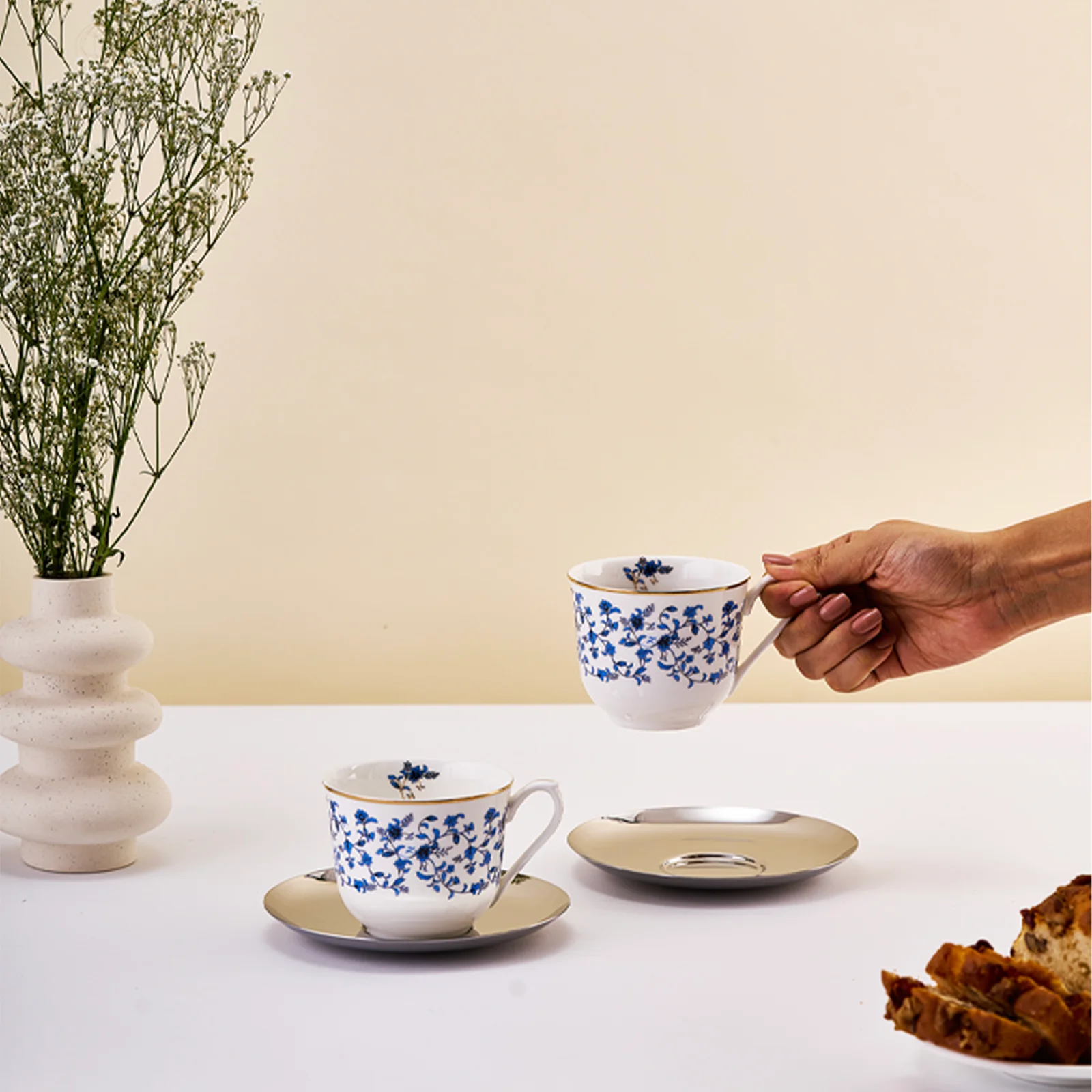 Royal Lapiz Cup and Saucer |  Set of 2 - Image 3