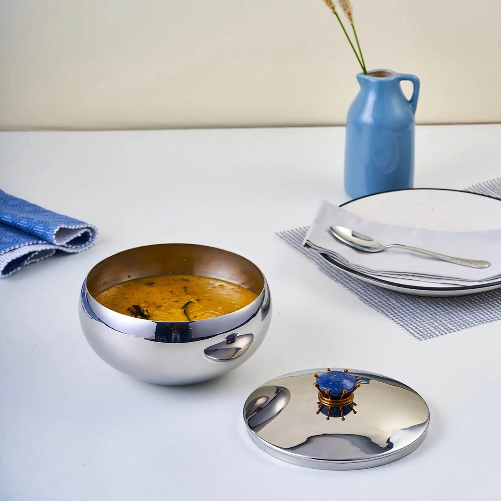 Royal Lapiz Stainless Steel Serving Bowl – Medium - Image 3