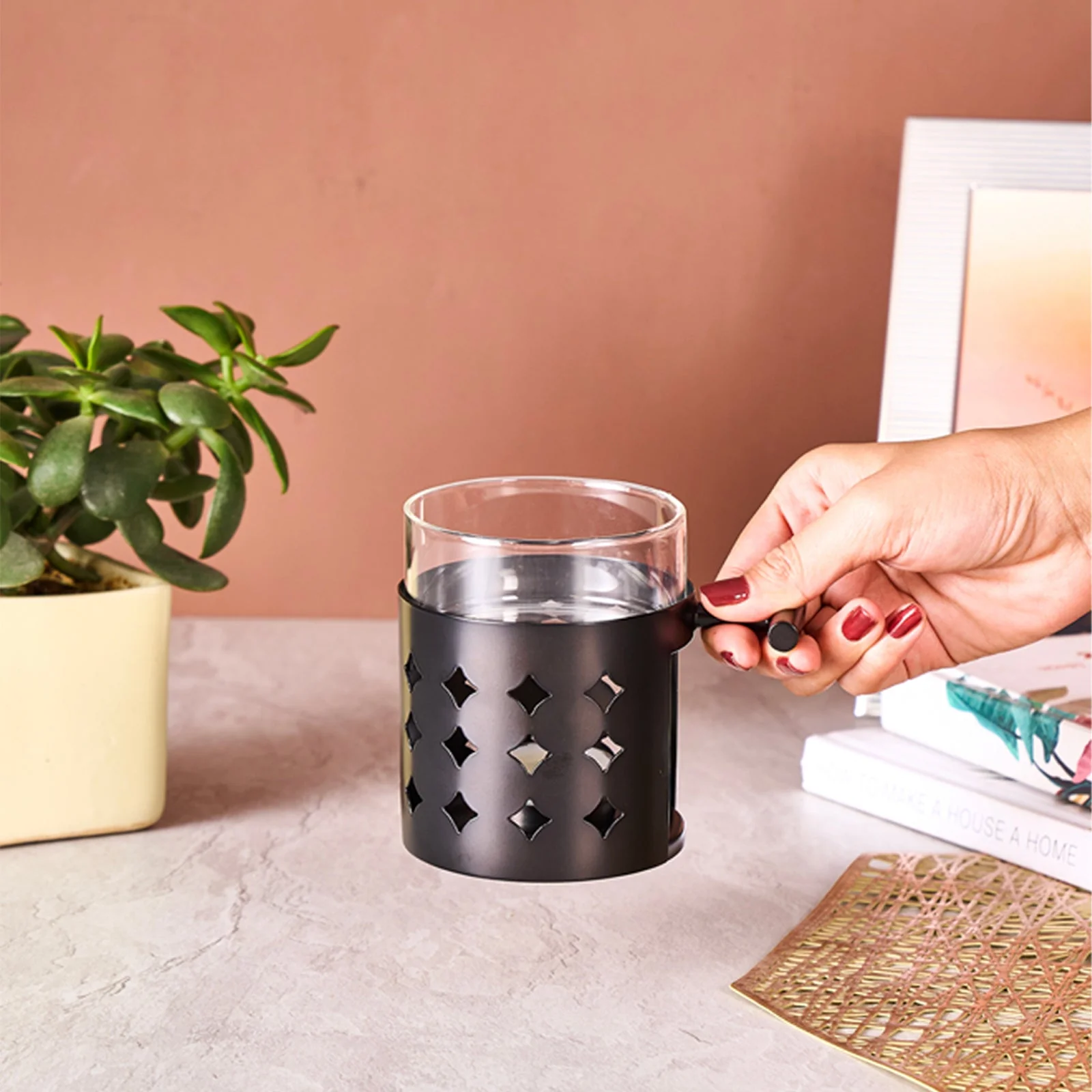 Stainless Steel Diffuser Diamond Shape | Black - Image 5