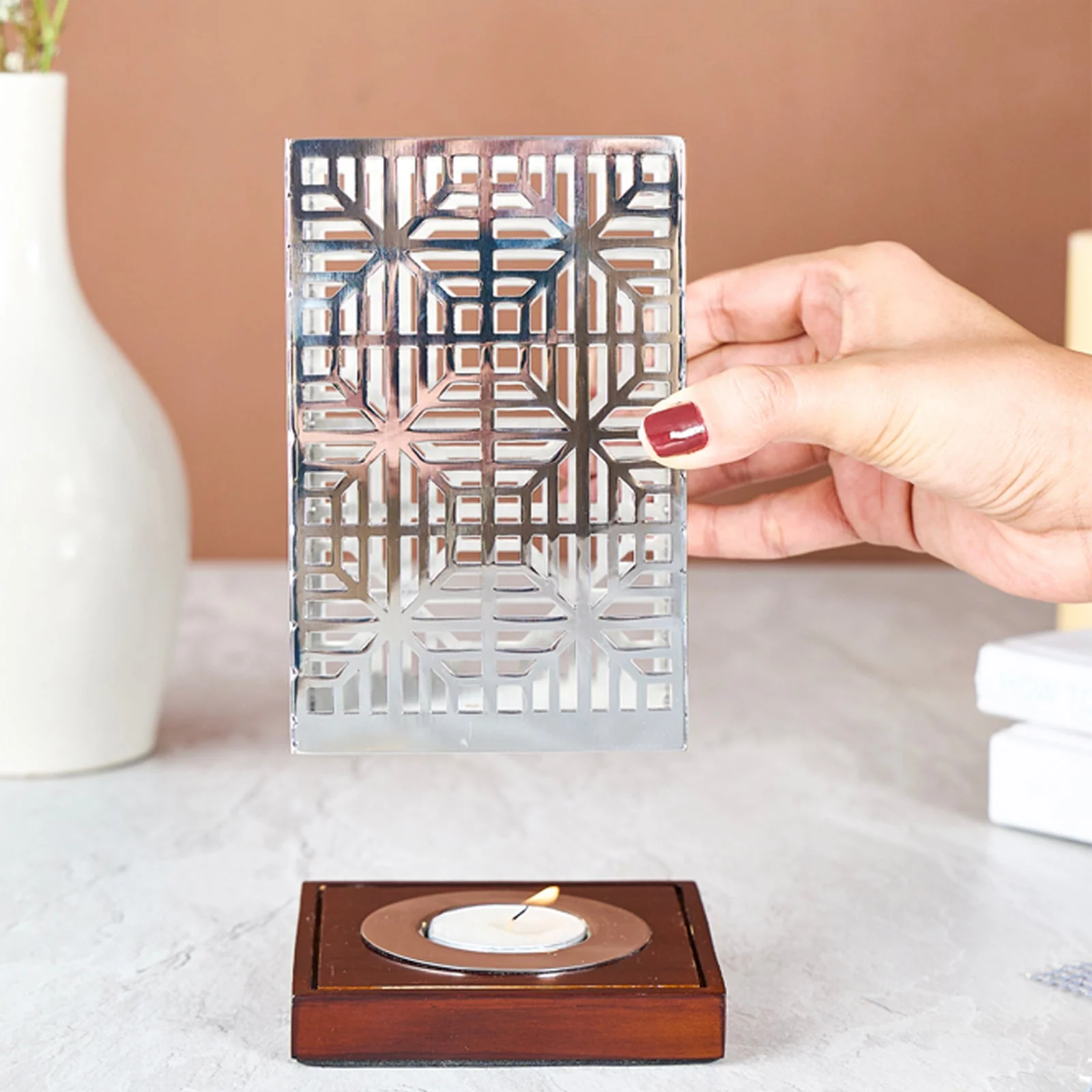 Stainless Steel Tessera T-Light - Image 6