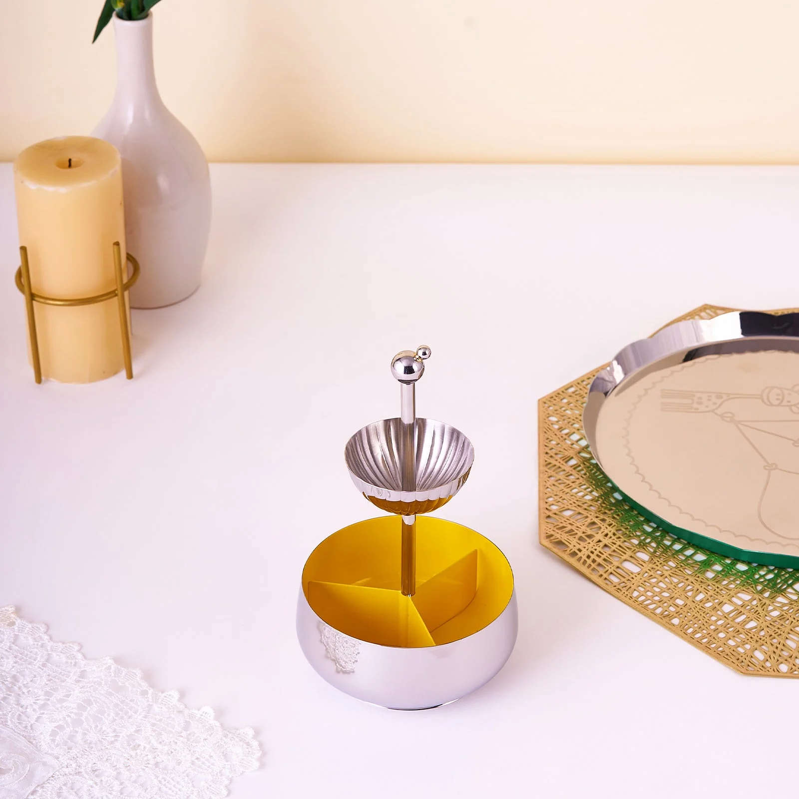 Dancing Doll Tea Caddy | Yellow - Image 5