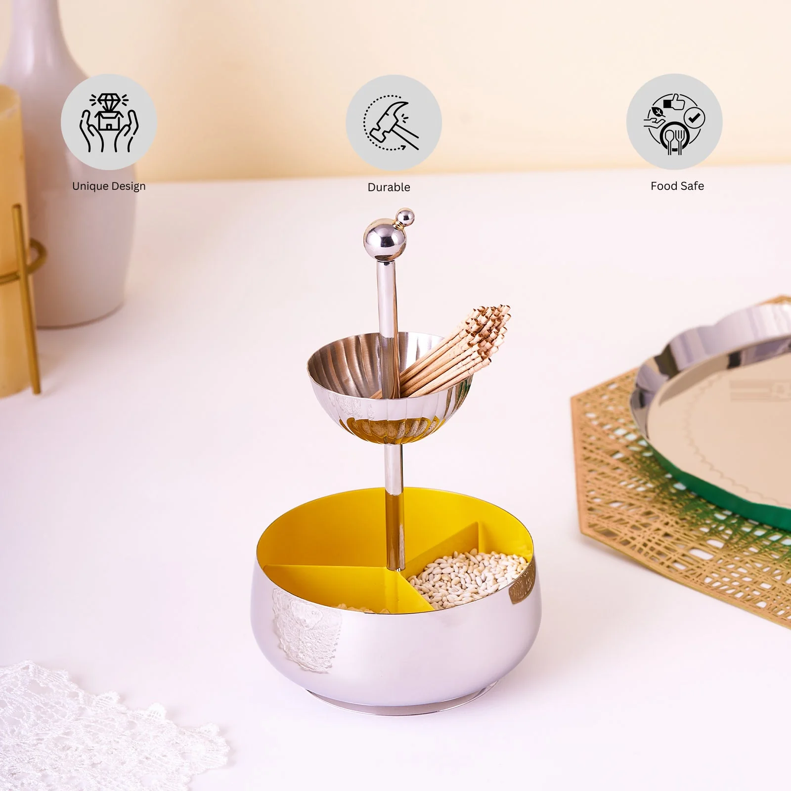 Dancing Doll Tea Caddy | Yellow - Image 7