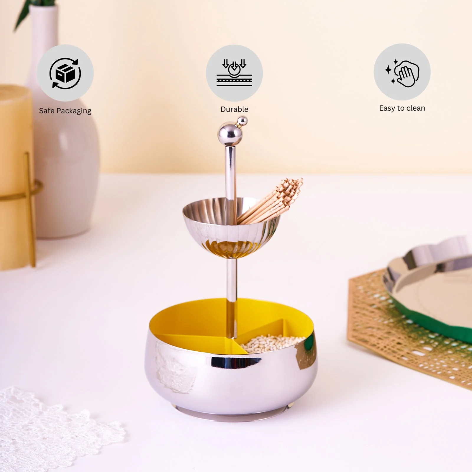Dancing Doll Tea Caddy | Yellow - Image 8