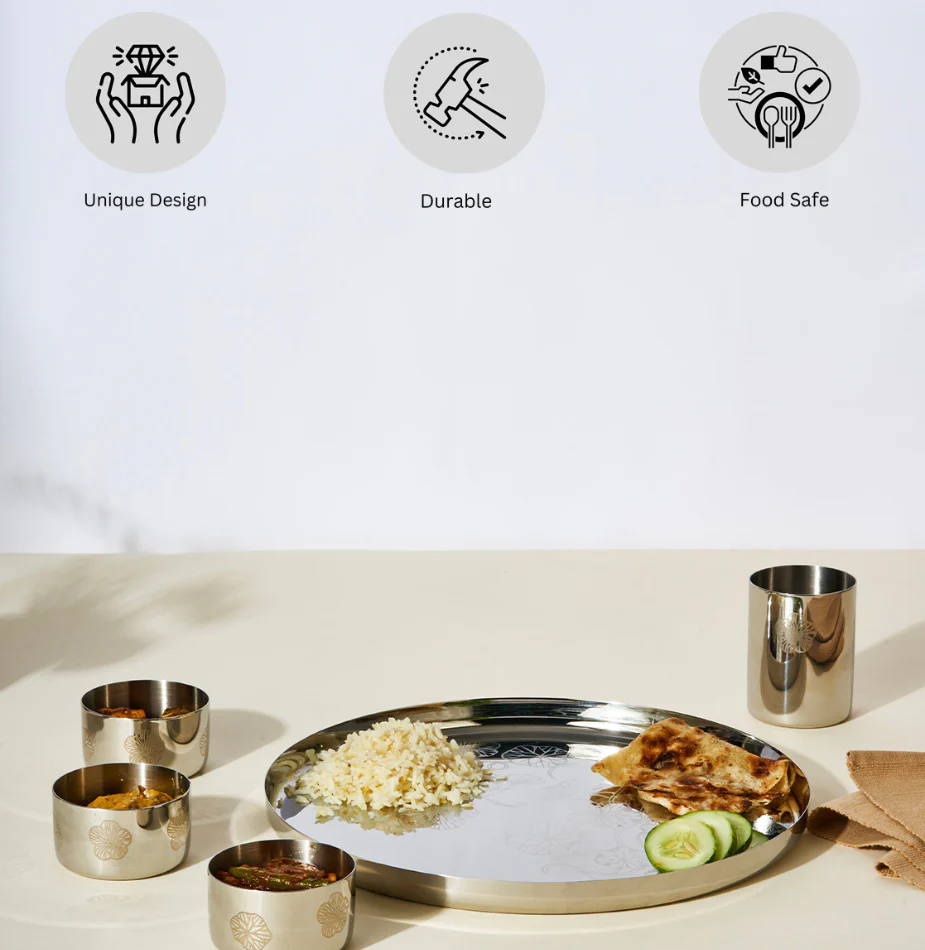 Eden Thali | Elegant Luxury Dinner Set - Image 16