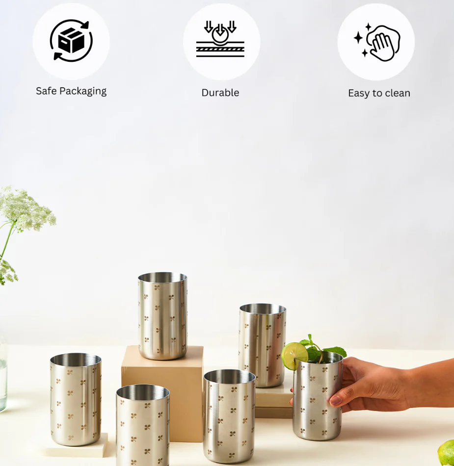Zenith Stainless Steel Tumbler | Set of 6 - Image 14